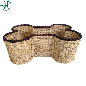 Bone Pet Storage Collection Bone Shape Water Hyacinth Toy Basket baby blanket laundry basket