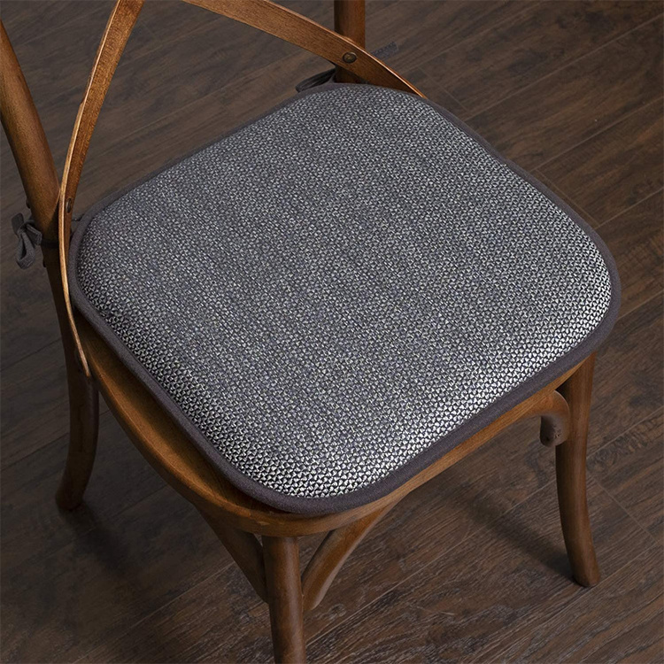 Memory Foam Seat Cushion with Ties for Chair for Home Usage Chair Pad