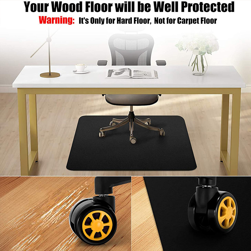 Office Chair Mat Protector for Hardwood and Tile Floor Rubber PET E-sports Chair  Non Slip  Chair Mat