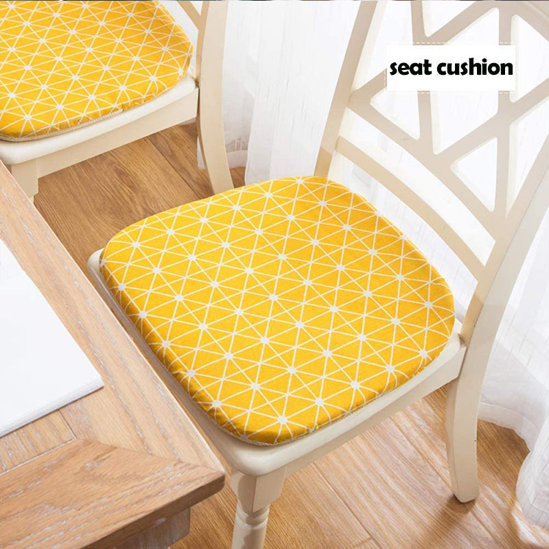 Chair Cushions Memory Foam 2 Pack of Chair Pads Thick Soft Seat Cushion Pads Non Slip for Kitchen Dining