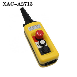 XAC - A2713 Motor-driven Gourd Lifting Button Control Switch Single Speed Crane Driving Remote Control Handle Waterproof Type