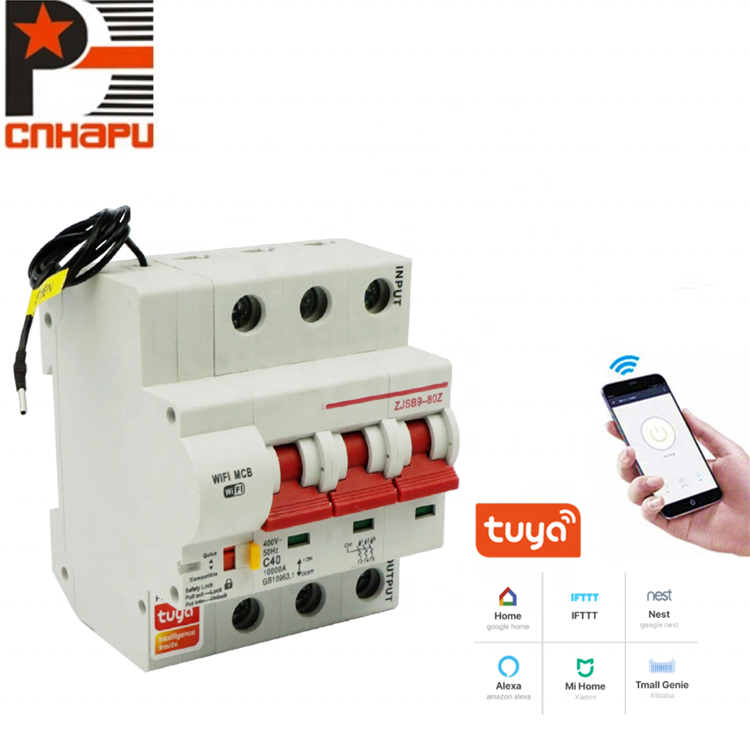 Tuya WIFI Circuit Breaker Smart Life APP Timer Remote Control Wireless Intelligent Automatic Smart Switch Factory