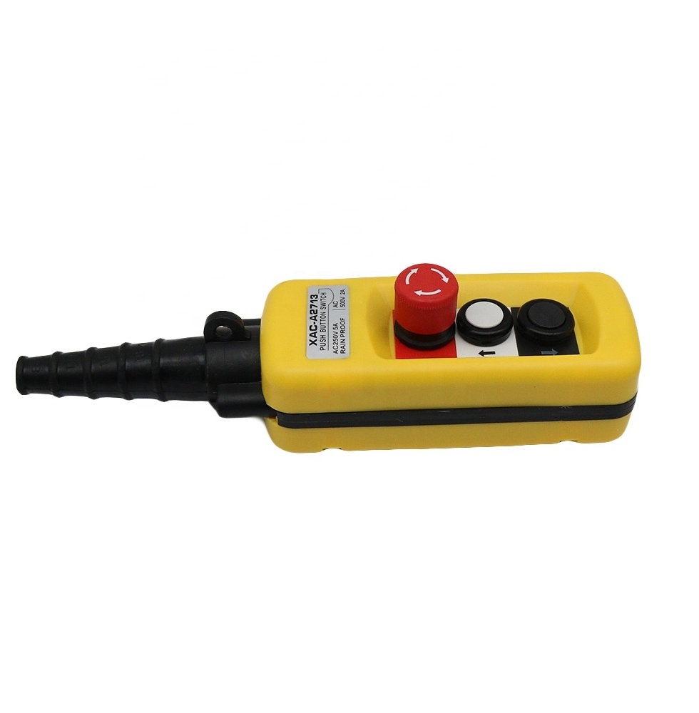 XAC - A2713 Motor-driven Gourd Lifting Button Control Switch Single Speed Crane Driving Remote Control Handle Waterproof Type