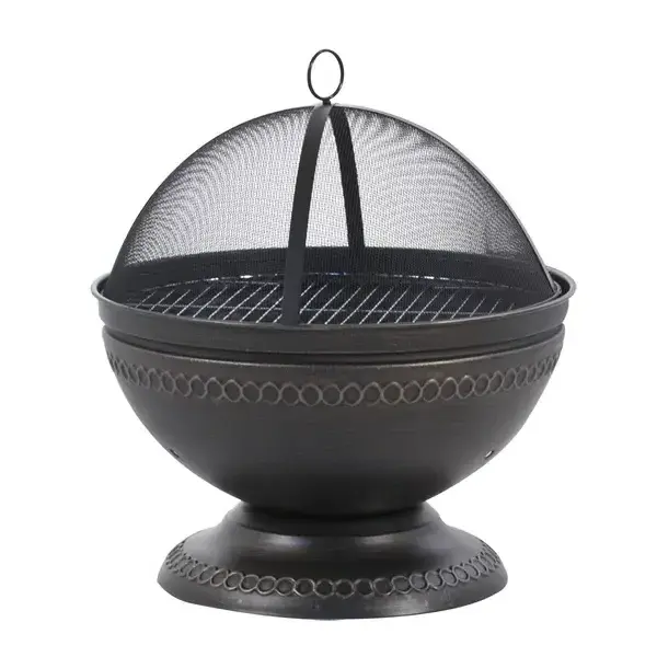 High Selling Garden Accessories Iron Fire Pit For decoration fireplace home and hotel garden Fire Pit Dark pits stand net cover