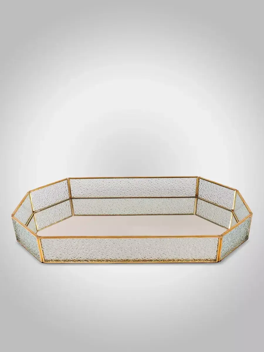 High Quality Metal And Marble Serving Tray In Gold Finished With Marble Designs Metal And Marble Serving Tray In Wholesale Price