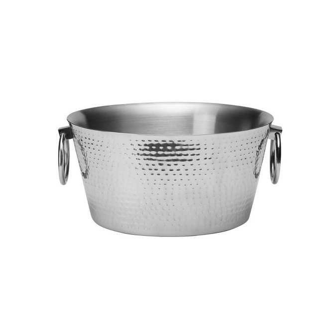 Aluminum  Ice Bucket In Oval Shaped New Design Metal Ice Bucket For Wine And Coldrinks Bottle New Design Ice Bucket