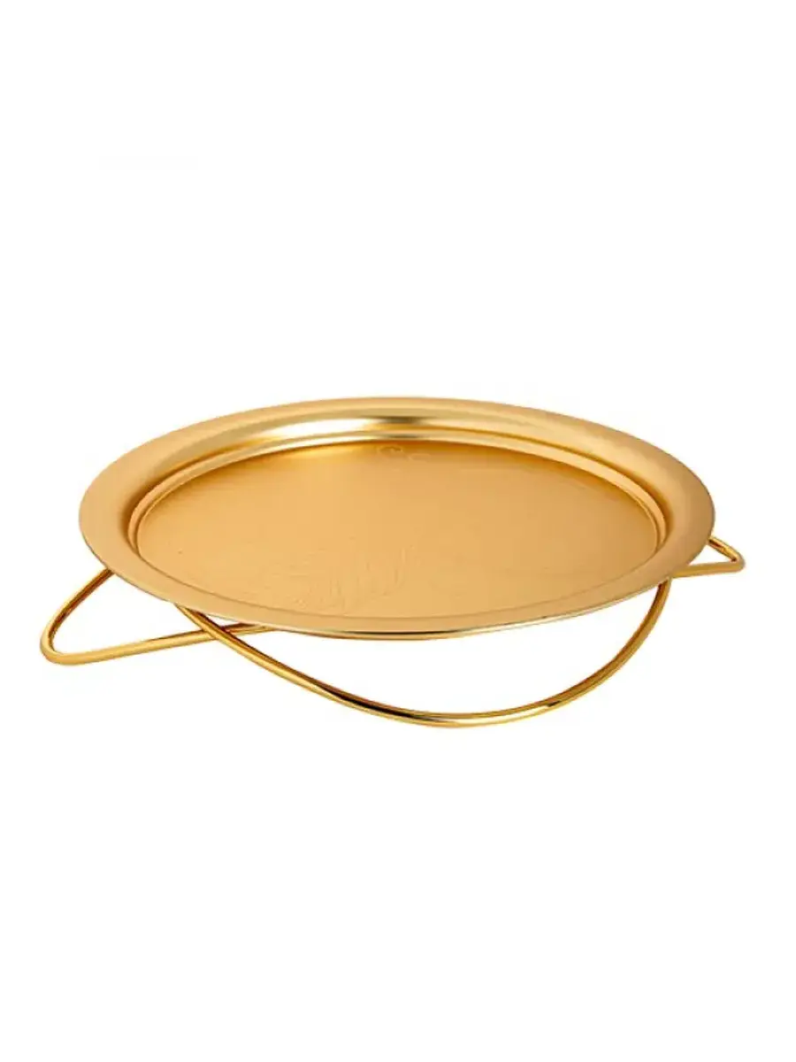 High Quality Metal And Marble Serving Tray In Gold Finished With Marble Designs Metal And Marble Serving Tray In Wholesale Price