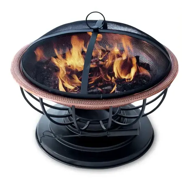 Fire Pit Dark Round shape simple hot Selling High quality Garden Accessories Iron Fire Pit For fireplace home and hotel Usage