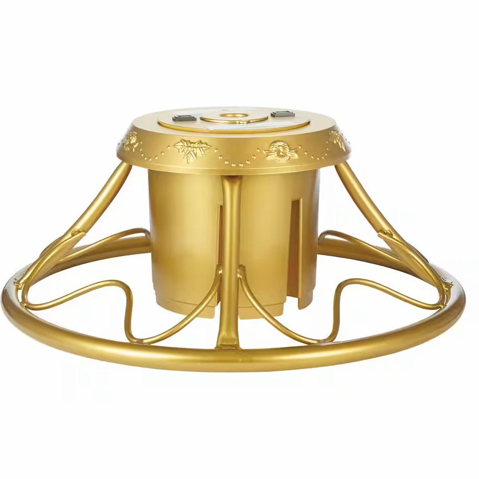 High Quality Metal Christmas Tree Stand Latest Design Modern Tree Stand For Christmas Tree Support In Gold Coating Finished