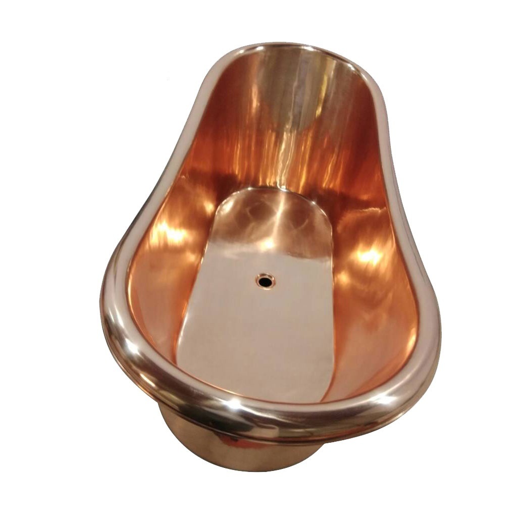 Copper Handcrafted Bathtub Free Standing Copper Polish Look Designer New Bath tub Pure Copper Modern Luxury Hotel Bathtub