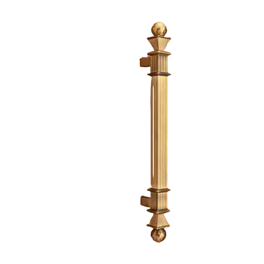 Polished Brass Long Handles Handmade Drawer Kitchen Wardrobe Cabinet Pulls Solid Metal Cupboard Cabinet Knobs And Handles