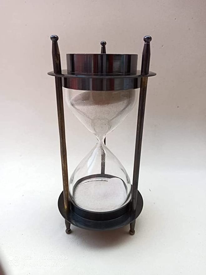 Hourglass modern style luxury hourglass glass 24 hours hourglass 10 minutes hour glass high selling quality elegant for home