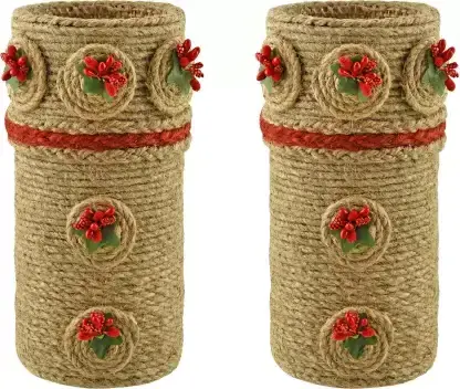 Stationary Holders Jute Pen Pencil Holder High Selling Quality Modern Look Pen Holder For Office School Table Usage In Wholesale