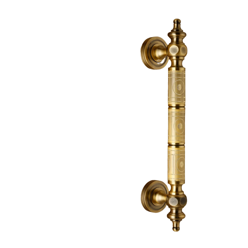 Bulk Quantity Top Selling Affordable Prices Brass Made Door Handle Customised Door Handle Knocker Polished Brass Door Knocker