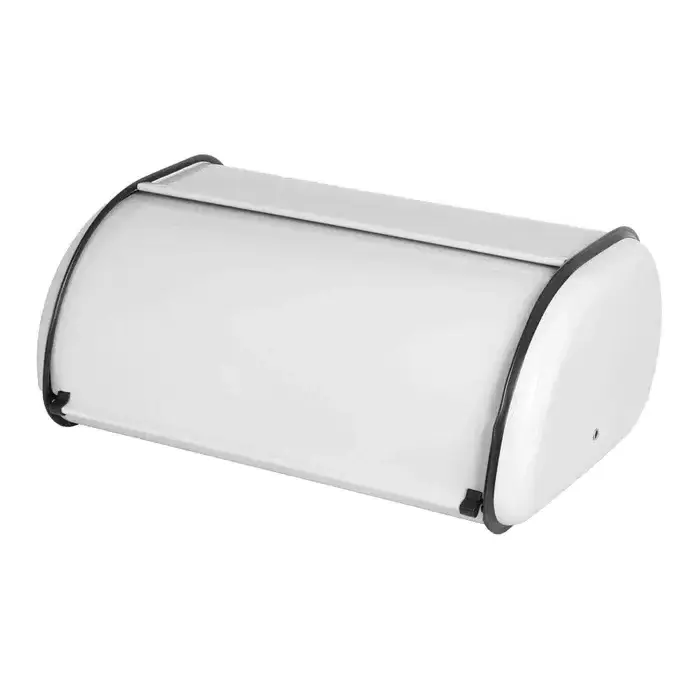 Bread Box New rectangle Bread Box And Bins For Kitchen Accessories New Look Bread Box white coated 304 Metal Bin in low price