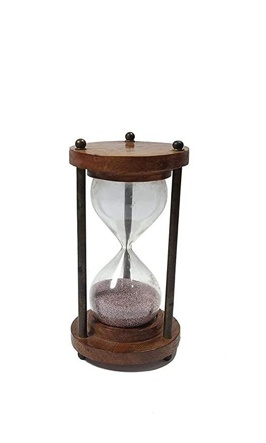 Metal Frame factory wholesale luxury hourglass glass 24 hours hourglass 10 minutes hour glass clock sand timer in best quality