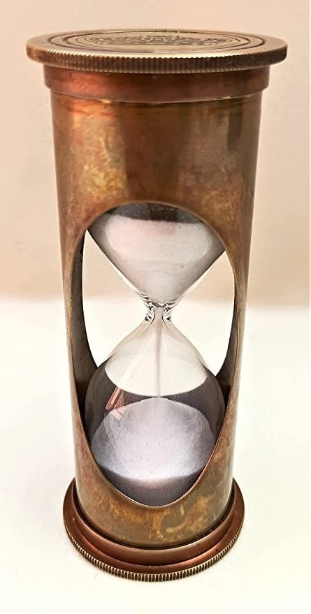 Metal Frame factory wholesale luxury hourglass glass 24 hours hourglass 10 minutes hour glass clock sand timer in best quality