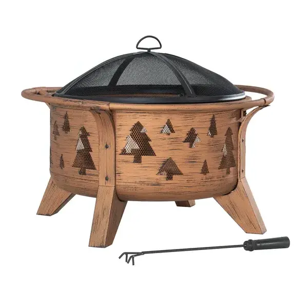 Fire Dark pits stand High quality Hot Selling Garden Accessories copper Fire Pit Elegant For Home Hotel Fire Places In Low Price