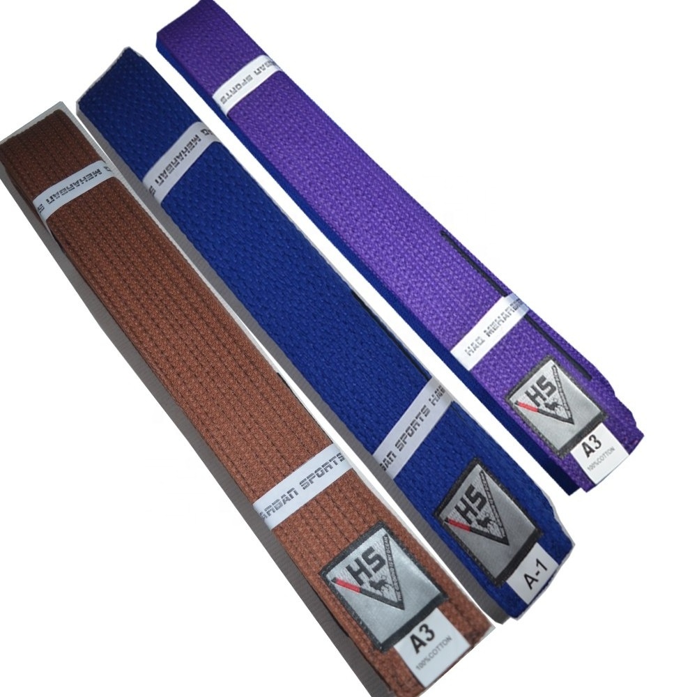 High Quality Wholesale Brazilian Jiu jitsu bjj Gi belt in pearl weave fabric