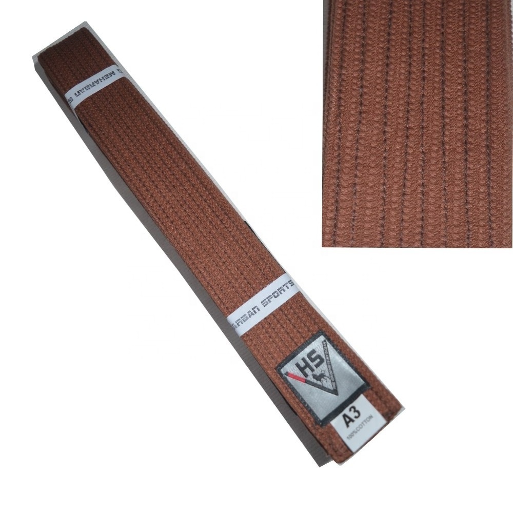 High Quality Wholesale Brazilian Jiu jitsu bjj Gi belt in pearl weave fabric