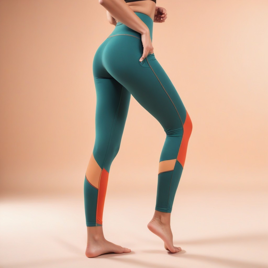 Hot Teens in High-Waist Cotton Mesh Yoga Leggings Seamless Technique for Standing One Leg and behind Head Yoga Poses