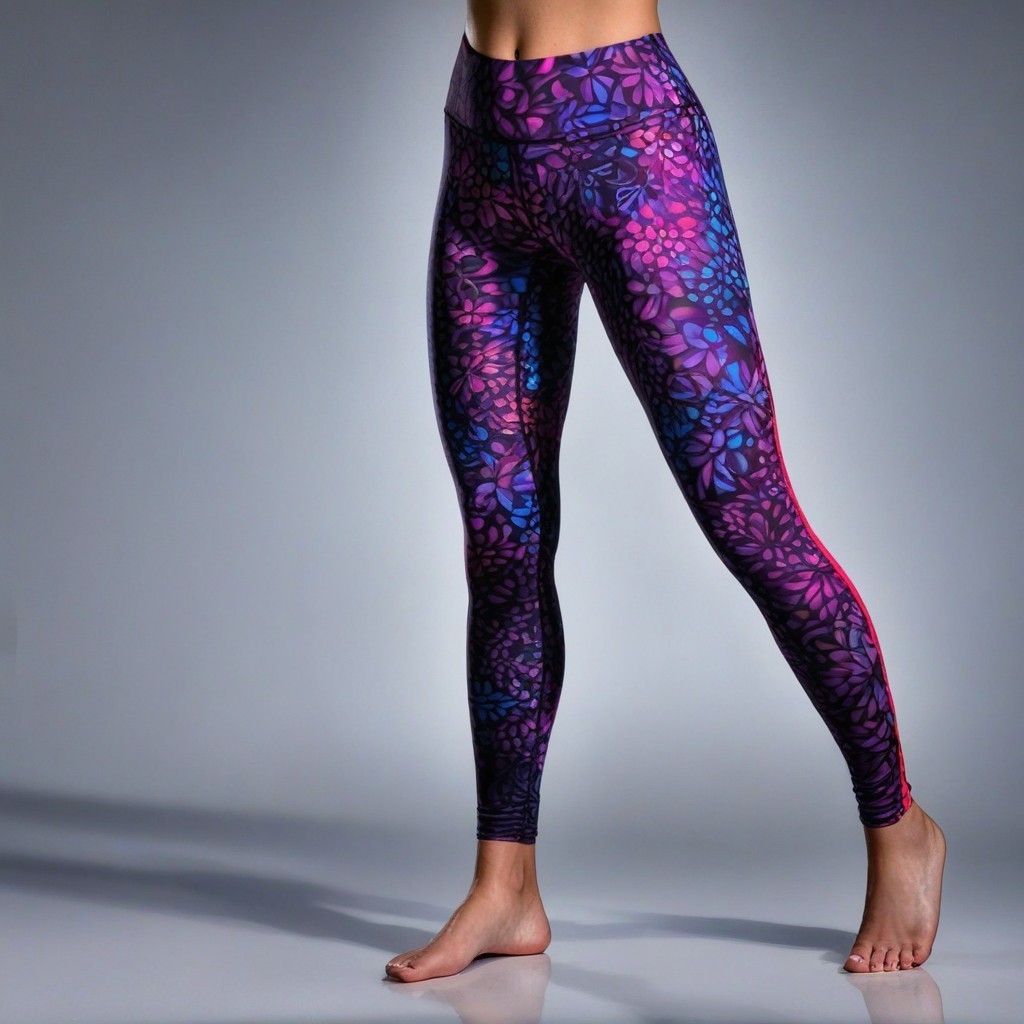 Hot Teens in High-Waist Cotton Mesh Yoga Leggings Seamless Technique for Standing One Leg and behind Head Yoga Poses