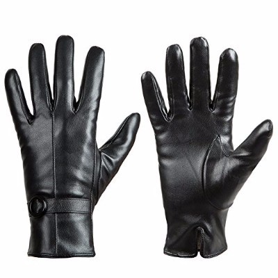 Women Sexy Genuine Sheepskin Leather Gloves Winter Warm Waterproof Leather Gloves