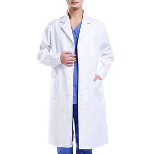 OEM Custom Unisex Doctor Lab Coat Medic Uniform Doctor Coats Nurses Scrubs Sets Uniform Cotton Twill Fabric