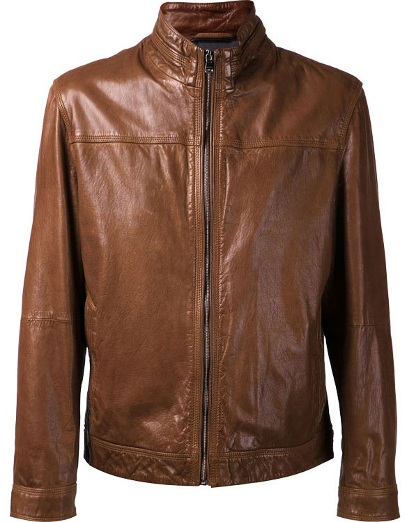 Men Motorcycle Leather Jacket Autumn Wears Embroidered Genuine Leather Jackets Embossed Logo Leather wears