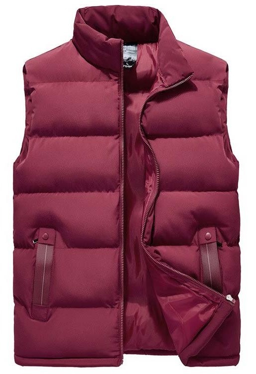 Unisex Full and Sleeveless Puffer Style Jackets Lined with Quilted Polyester Custom Polar Fleece Jackets