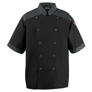 Customize chef cook uniform in poly cotton fabric for hotel restaurants bar chef uniform