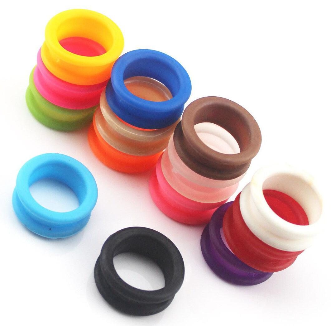 Hot selling Price Rubber Finger Rings for Barber Hair Scissors Removable silicone rings in multiple colors