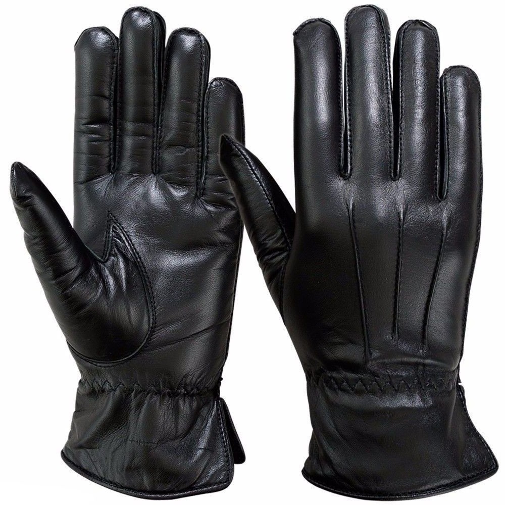 New Genuine Leather Winter Gloves Customized Ladies Driving Cycle Winter Gloves Cowhide Sheep Skin Touch Screen Gloves Unisex