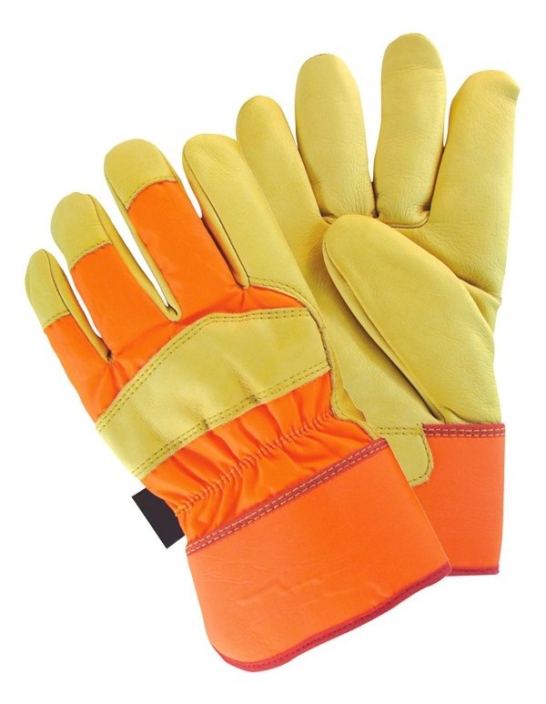 2024 Excellent Quality Cheap price suede cowhide split leather working gloves for safety construction mechanical work