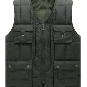 Unisex Full and Sleeveless Puffer Style Jackets Lined with Quilted Polyester Custom Polar Fleece Jackets