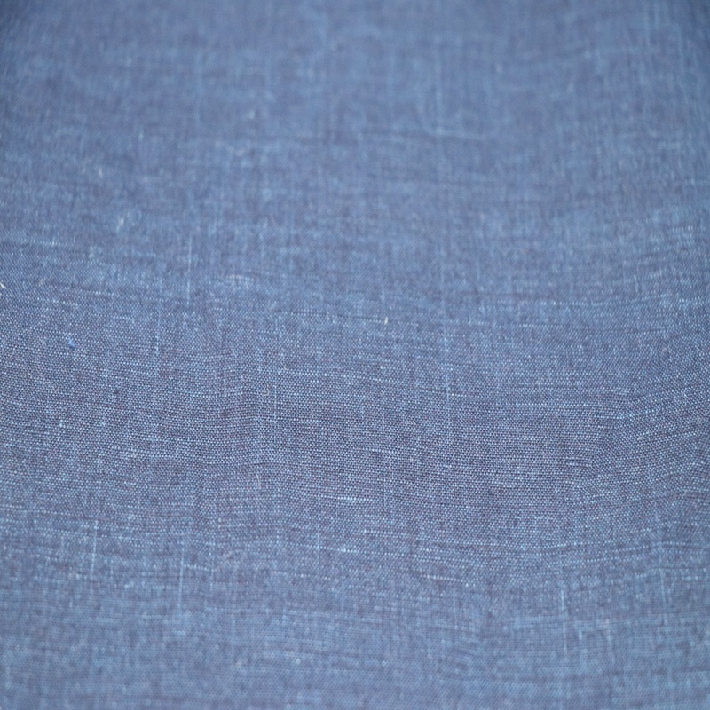 blue washed Indigo fabric with 100% Natural fiber yarn dyed linen cotton jean fabric