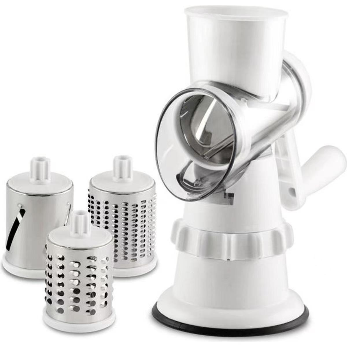 2024 hot seeling  Arrivals Multifunctional vegetable cutter, hand rotating grater three-in-one drum vegetable cutter