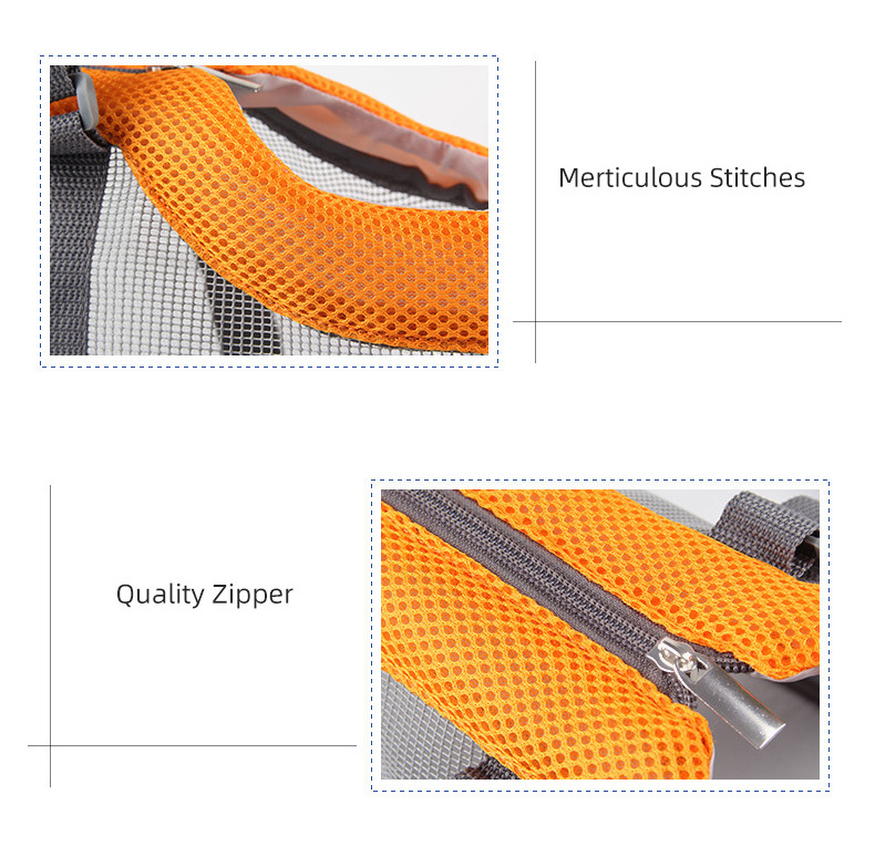 Strong Mesh Fabric Cat Puppy Small Dog Carrier for Vet Visits Car Travel