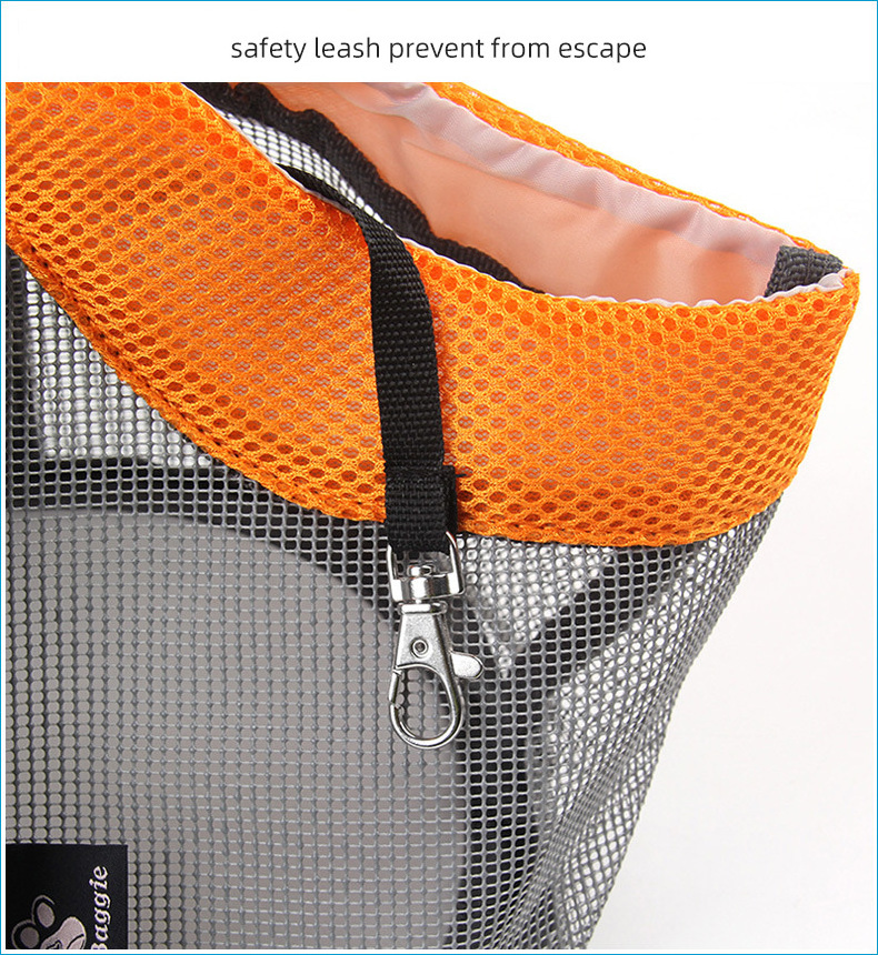 Strong Mesh Fabric Cat Puppy Small Dog Carrier for Vet Visits Car Travel