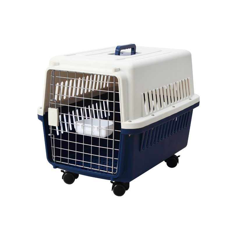 Airline approved air travel dog crate plastic durable fast dog crate