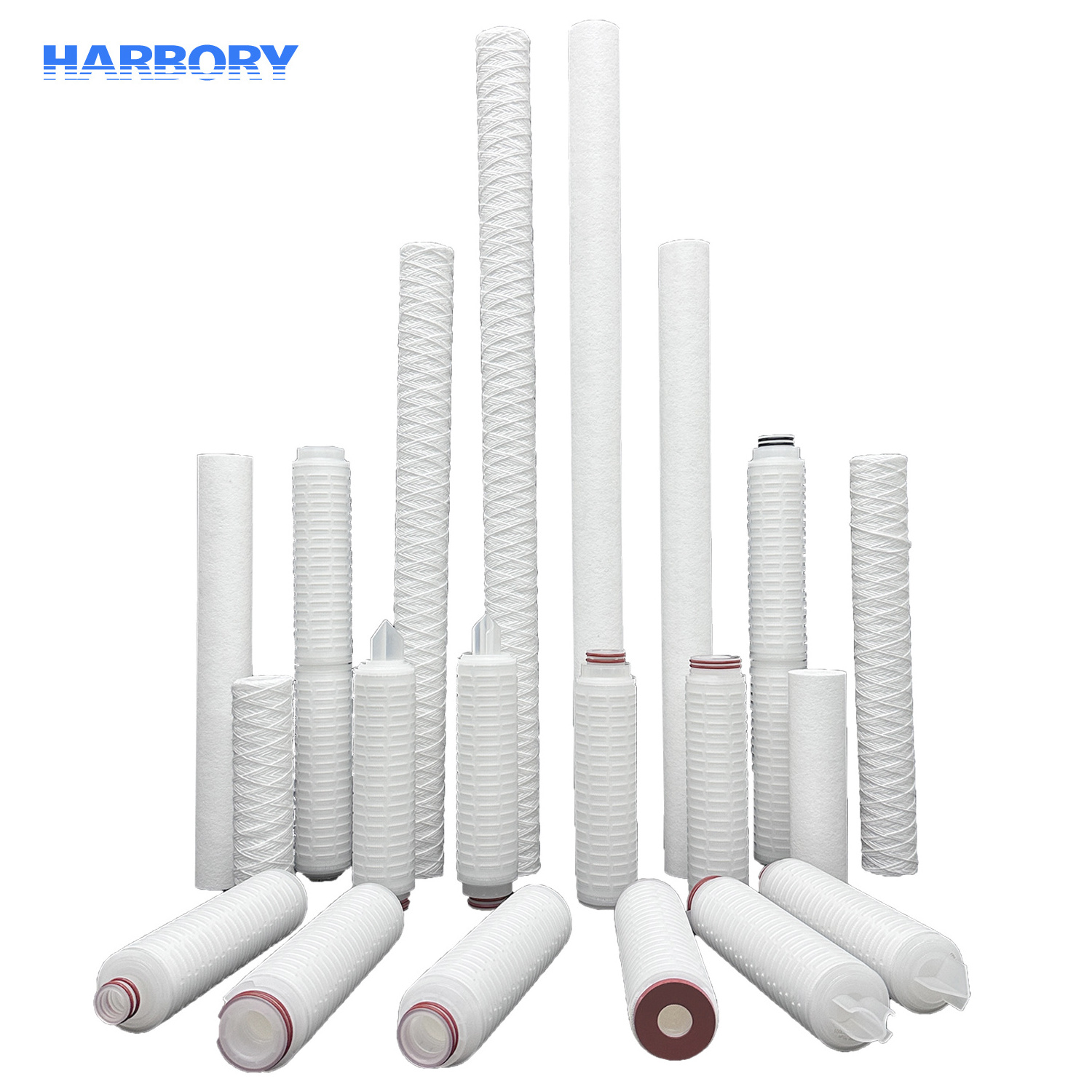 China PE String Wound Filter Cartridge 5 10 20 30 40 Inch Micron Nylon 66 PP Filter Cartridge Membrane Pleated Filter Cartridge