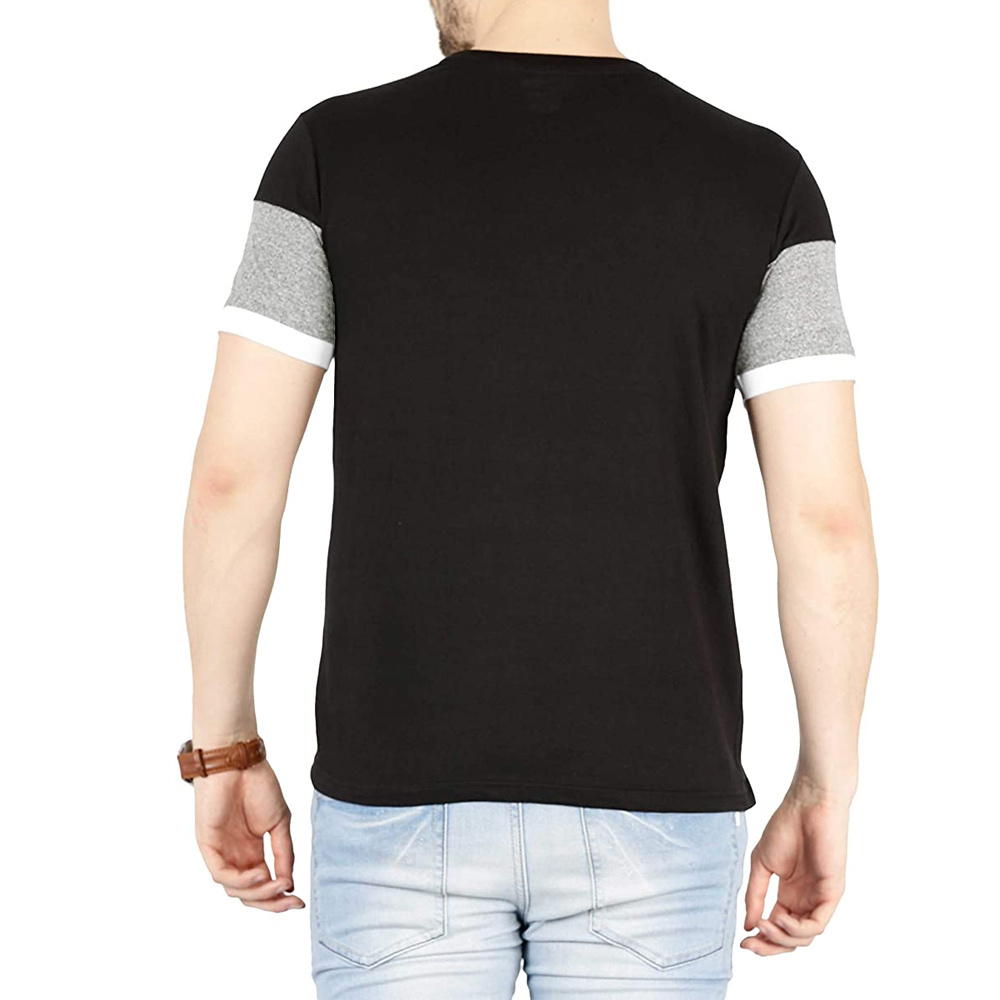 Streetwear Slim Fitted Plain Short Sleeve Breathable Men T Shirt / Best Clothing Manufacturers High Quality Custom Print T Shirt