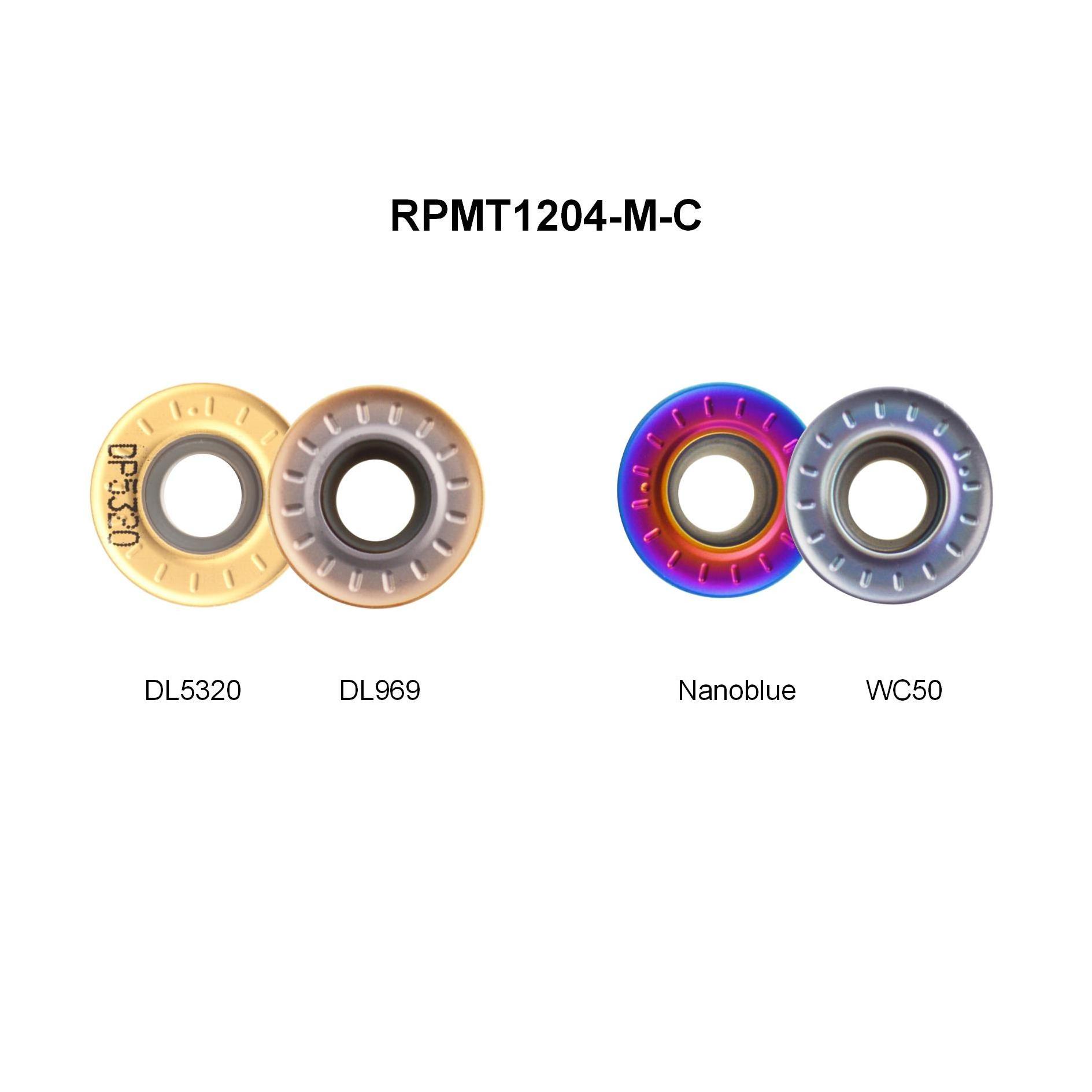 HARDVIK brand wear machines Round Tungsten Carbide milling Cutter Insert RDMT RPMT RPEW rpmt inserts for stainless steel.