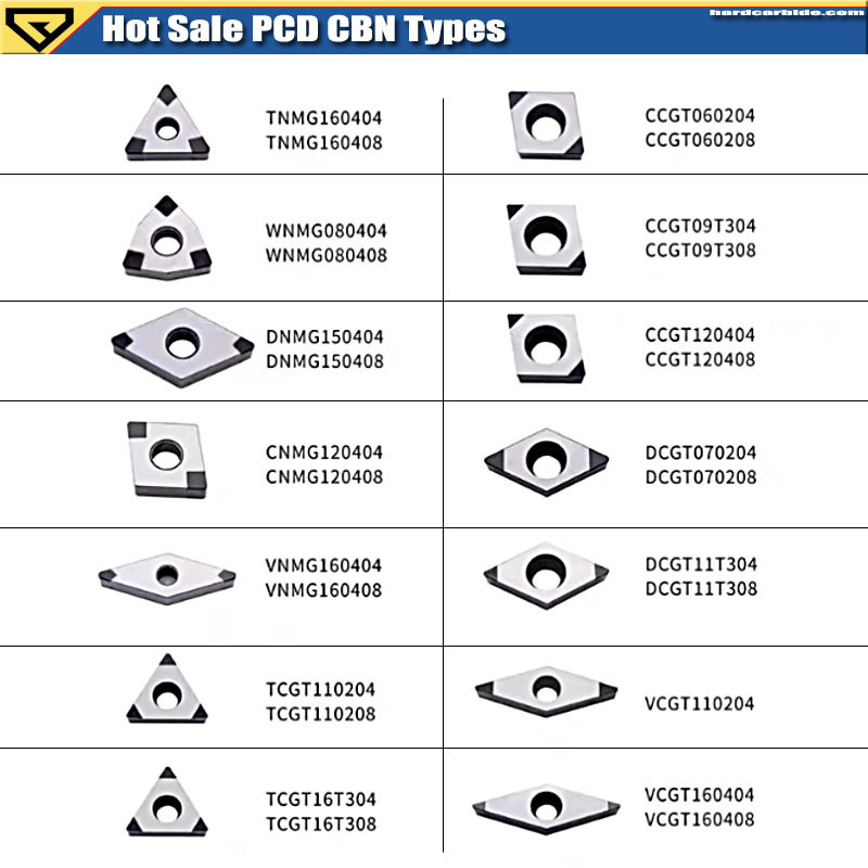 HARDVIK brand CNC Turning Insert PCD  PCBN CBN inserts Diamond Inserts