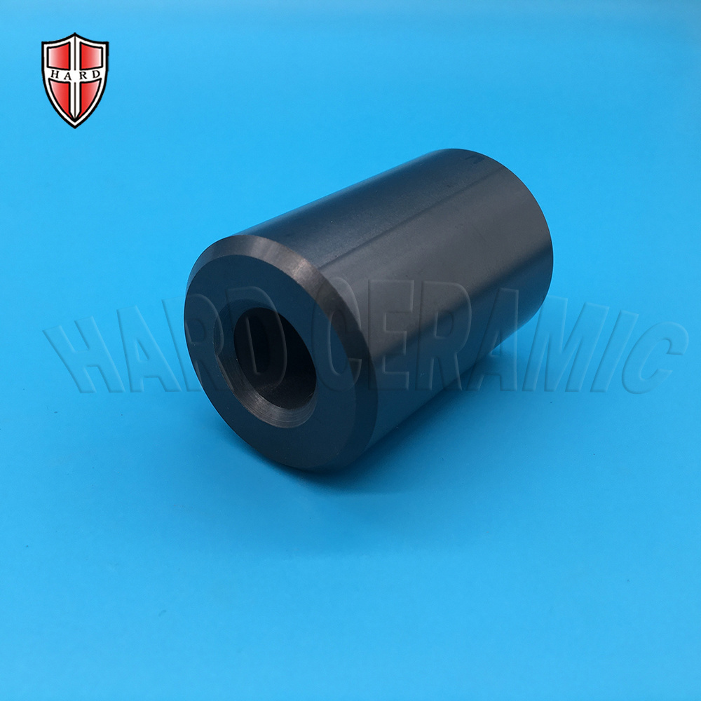 Customized machining Silicon Carbide sleeve SiC Ceramic bushing