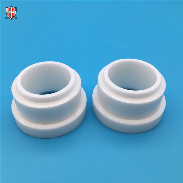 White high temperature resistant zirconia ceramic sleeve corrosion resistant custom