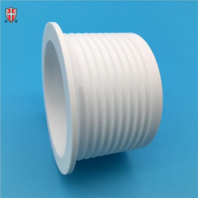 cnc machining metallized 95% alumina Al2O3 ceramic cavity nut bolt