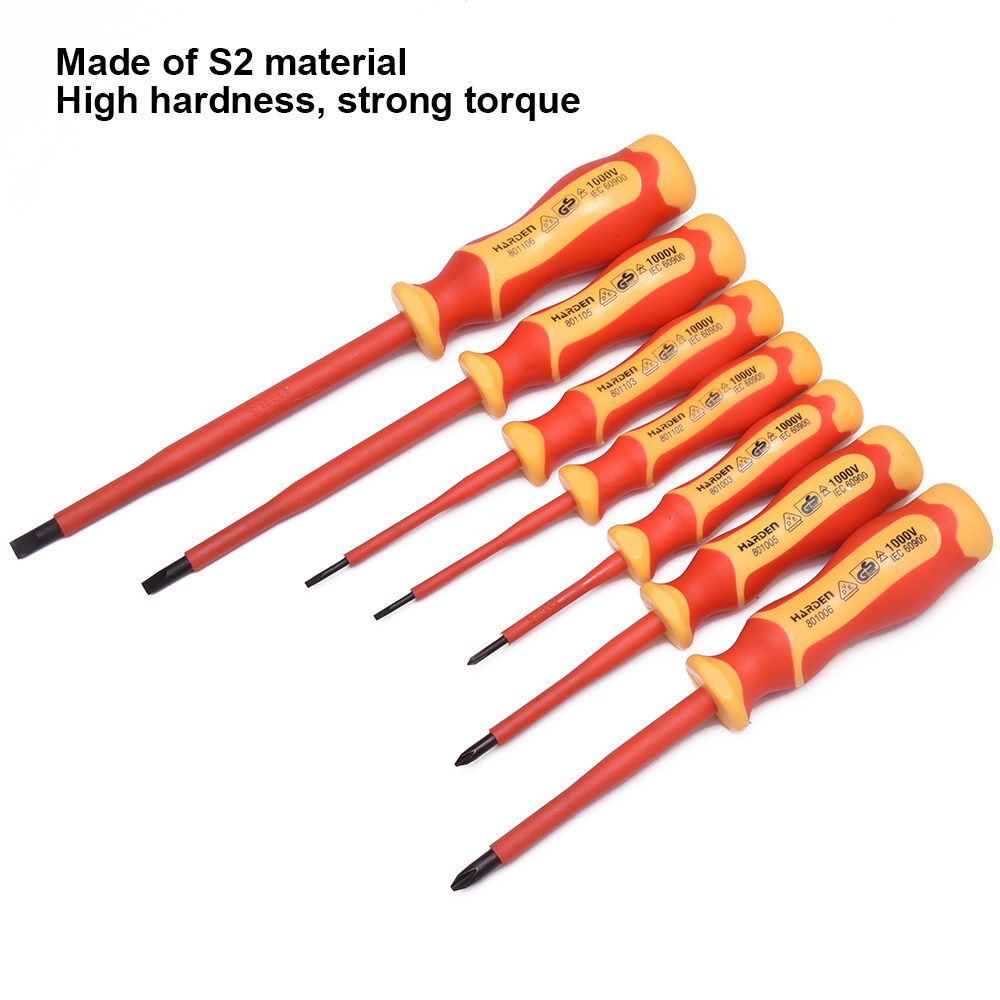 8Pcs 1000V Insulated Slotted Phillips Screwdriver VDE