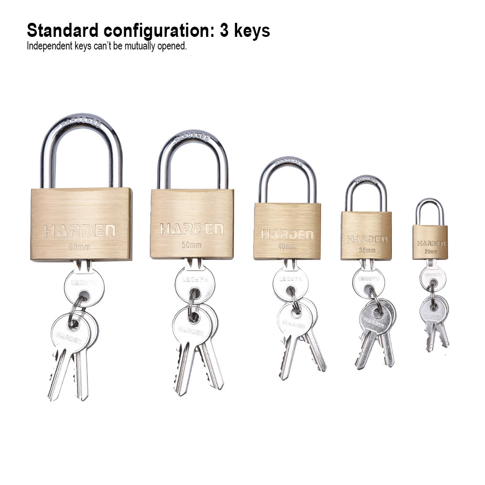 20mm/30mm/40mm/ 50mm/60mm Top Safety  Mini Brass Padlock Heavy Padlock Solid Brass Lock