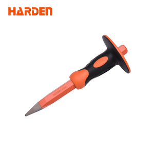 Harden top quality 19x250mm Chrome Vanadium Steel Pointed Cold Chisel Hand Tools With TPR Handle Stone Chisels